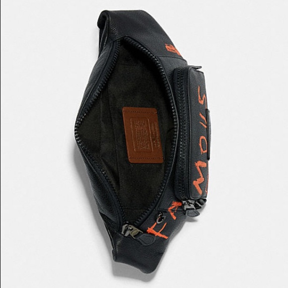 New💃Coach Coach X Jean Michel Basquiat Track Belt Bag - Picture 3 of 14